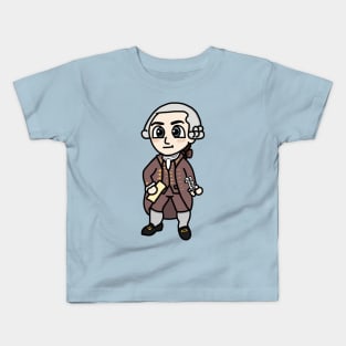 Chibi John Hancock (Large Print) Kids T-Shirt